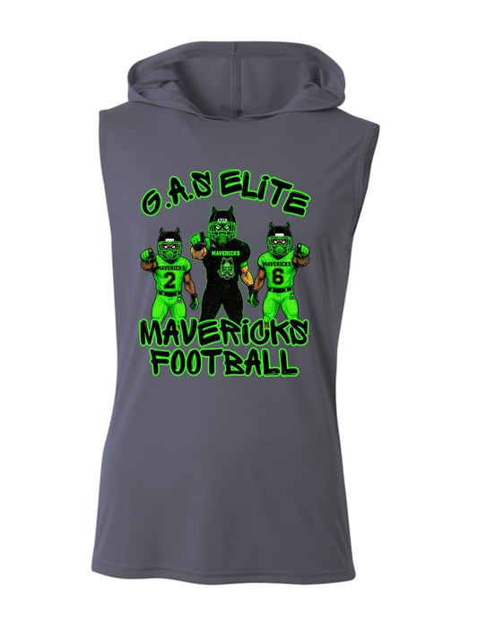 G.A.S. Elite Mavericks Football Sleeveless Hoodie