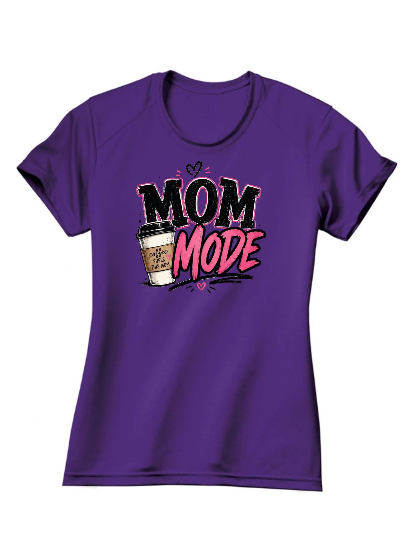 Mom Mode Tee – Coffee Fuels This Mom
